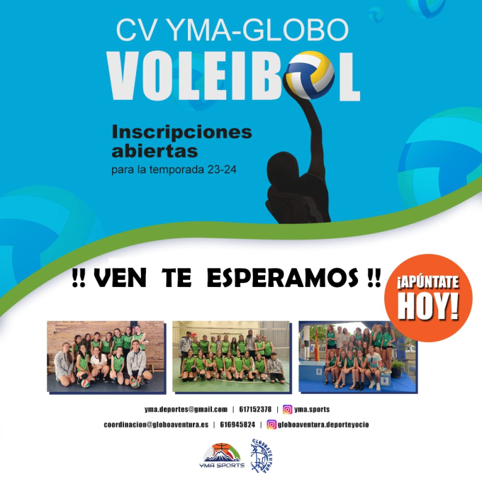 INSCRIPCIÓN CLUB VOLEIBOL YMA-GLOBO